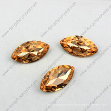 17*32mm Navette Shape Point Back Sew on Glass Crystal Stone